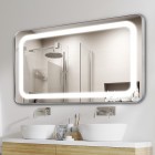 Der Spiegel Loretta Inox mit LED Ausleuchtung