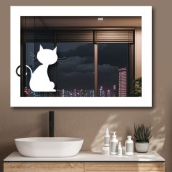 Der Spiegel Kitten mit LED Ausleuchtung