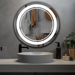 Spiegel Perla Inox Gloss