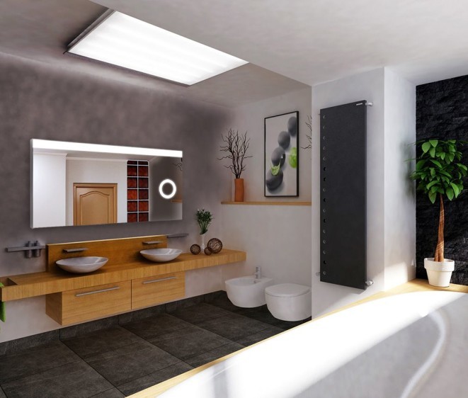 Der Spiegel Diana mit LED Ausleuchtung   Linse