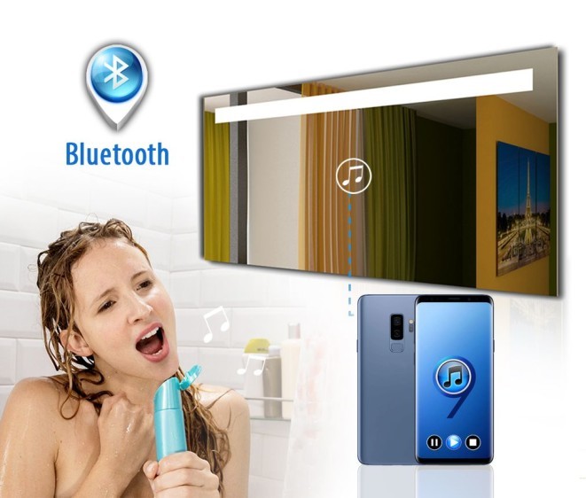 Spiegel mit akustischem System Alina + Bluetooth - Foto 4