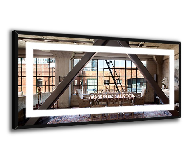 Der Spiegel Livia Black mit LED Ausleuchtung - Foto 1