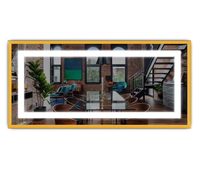 Der Spiegel Livia Gold mit LED Ausleuchtung - Foto 2