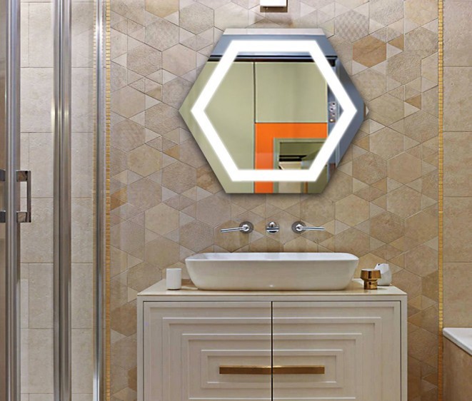 Der Spiegel Hexagon H LED mit LED Ausleuchtung - Foto 2