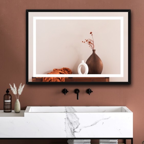 Der Spiegel Livia Black mit LED Ausleuchtung - Foto 6