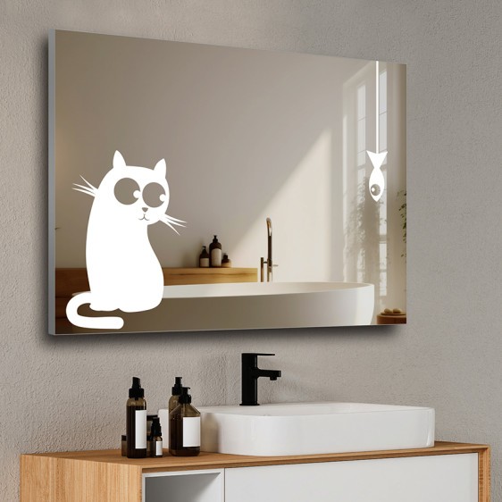 Der Spiegel Cat&Fish mit LED Ausleuchtung - Foto 6