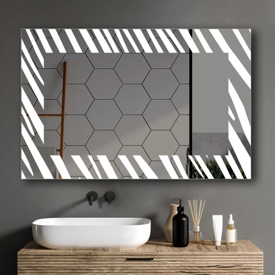 Der Spiegel Zebrano mit LED Ausleuchtung - Foto 6