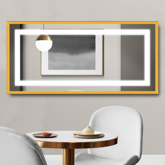 Der Spiegel Livia Gold mit LED Ausleuchtung - Foto 4