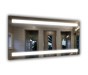 Der Spiegel Natalina 80x76 heizung + weiße umrissbeleuchtung + eingebauter spiegel 5-fach + uhr - Foto 1