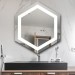 Der Spiegel Hexagon LED mit LED Ausleuchtung - Foto 5