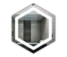 Der Spiegel Hexagon LED mit LED Ausleuchtung