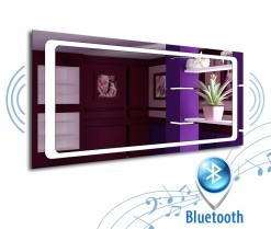 Spiegel mit akustischem Lautsprechern Adele + Bluetooth