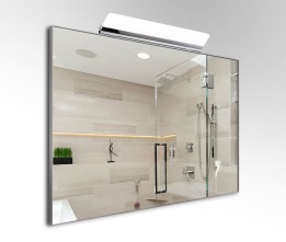 Der Spiegel alu 008 80x60 + Consol 08 mit LED Ausleuchtung