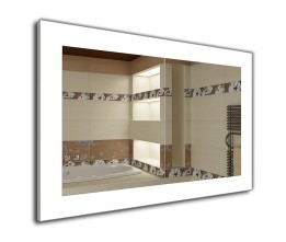 Der Spiegel Norma 70x160 Weiße Beleuchtung oben und unten
