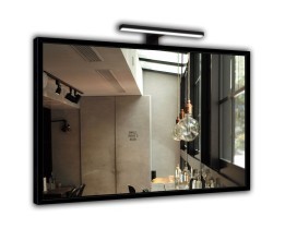 Der Spiegel alu 001 60x100 Black + Consol 01 mit LED Ausleuchtung