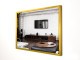 Der Spiegel alu 001 Gold 60x70 mit LED Ausleuchtung